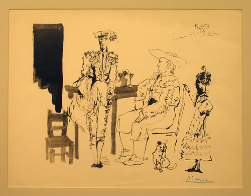 Пабло Пикассо. Два пикадора и женщина